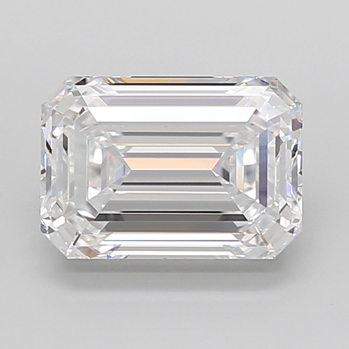 Emerald cut 4.63ct D FL