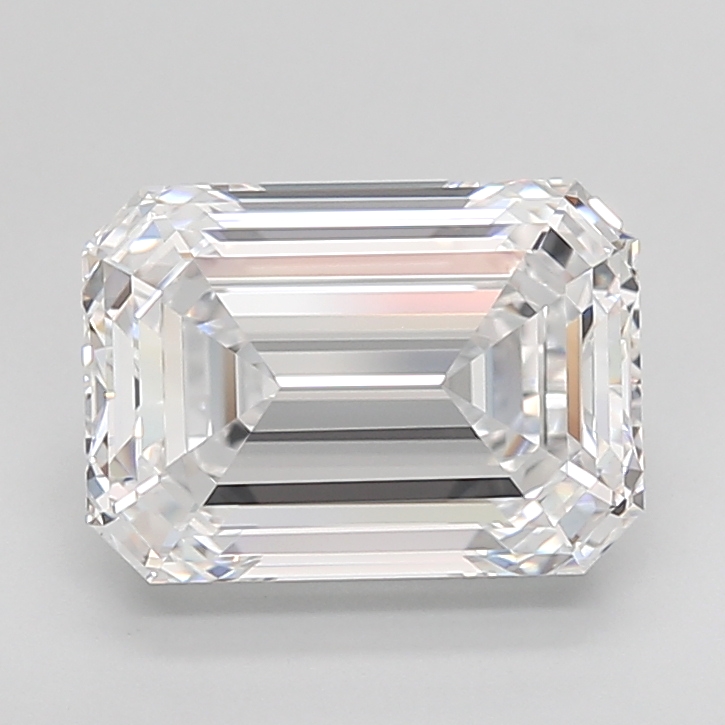 Emerald cut 4.52ct D IF