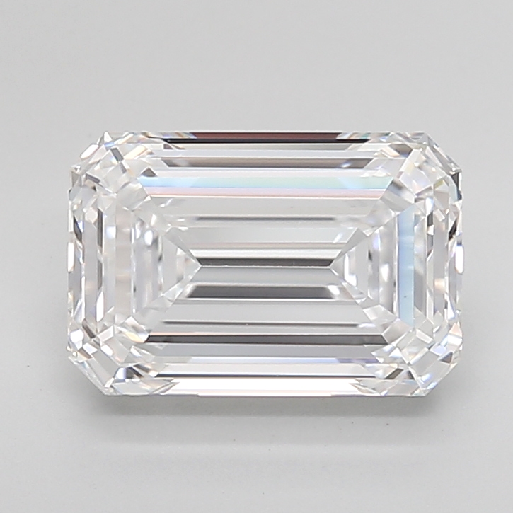 Emerald cut 4.28ct D IF