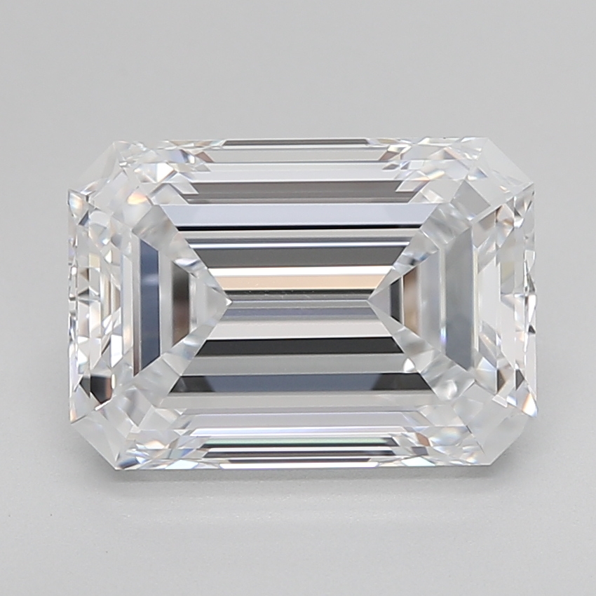 Emerald cut 4.08ct E IF
