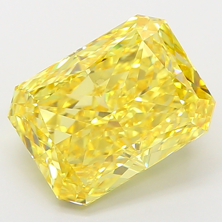 4.5ct Radiant Fancy Vivid Yellow VS1 IGI