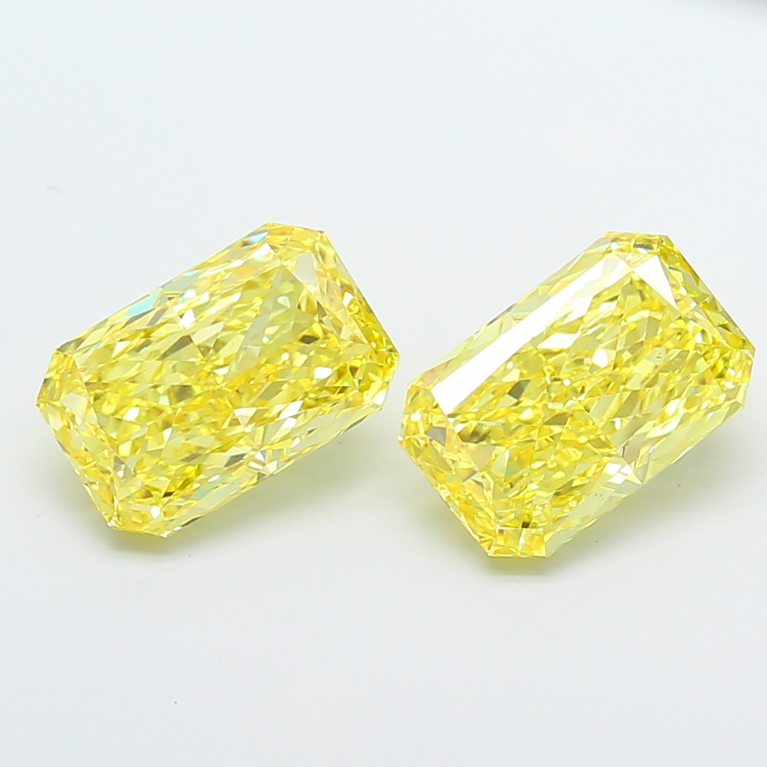 3.5ct Radiant Fancy Vivid Yellow VS1 IGI