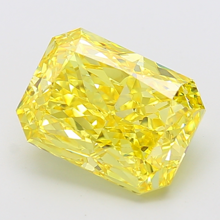 6.0ct Radiant Fancy Vivid Yellow VS1 IGI