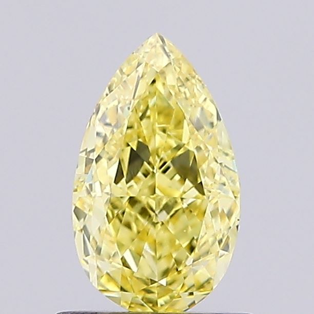 1.0ct Pear Fancy Intense Yellow VS1 IGI