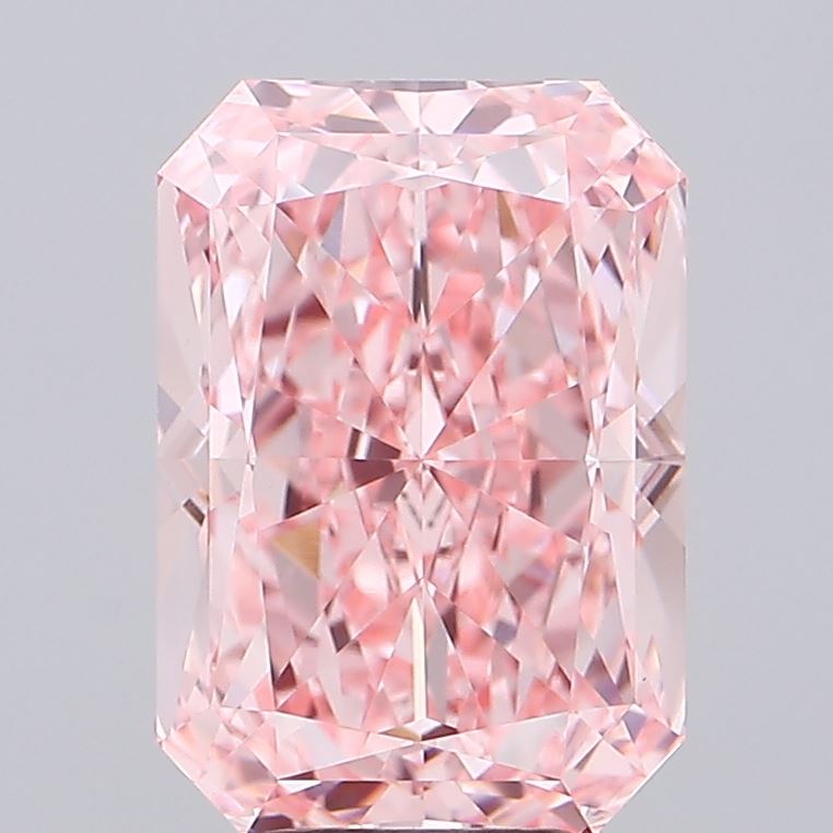 7.0ct Radiant Fancy Vivid Pink VVS2 IGI