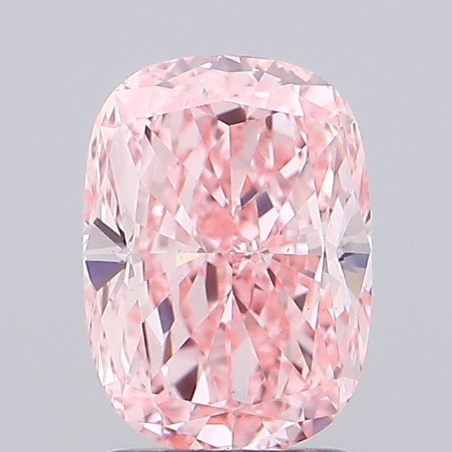 2.0ct Cushion Fancy Vivid Pink VS1 IGI