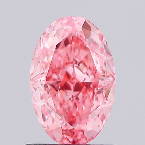 1.2ct Oval Fancy Vivid Pink VVS2 IGI