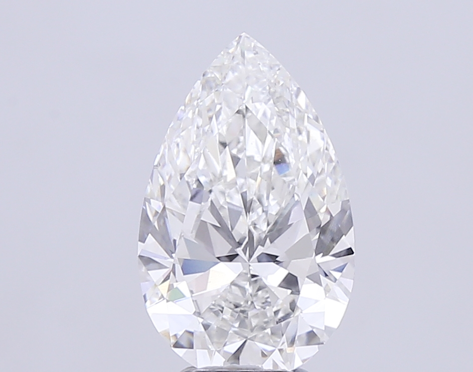 Pear 5.51ct F VS1