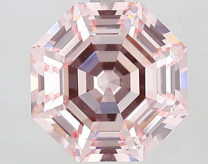 Octagonal 4.11ct Fancy Intense Pink VVS2