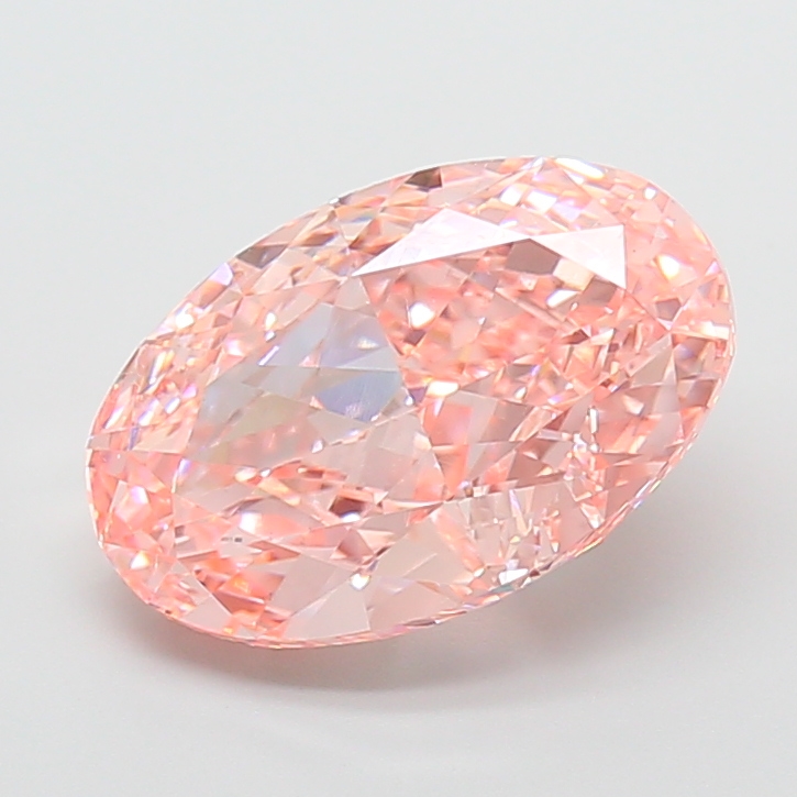 Oval 7.02ct Fancy Vivid Pink VS1