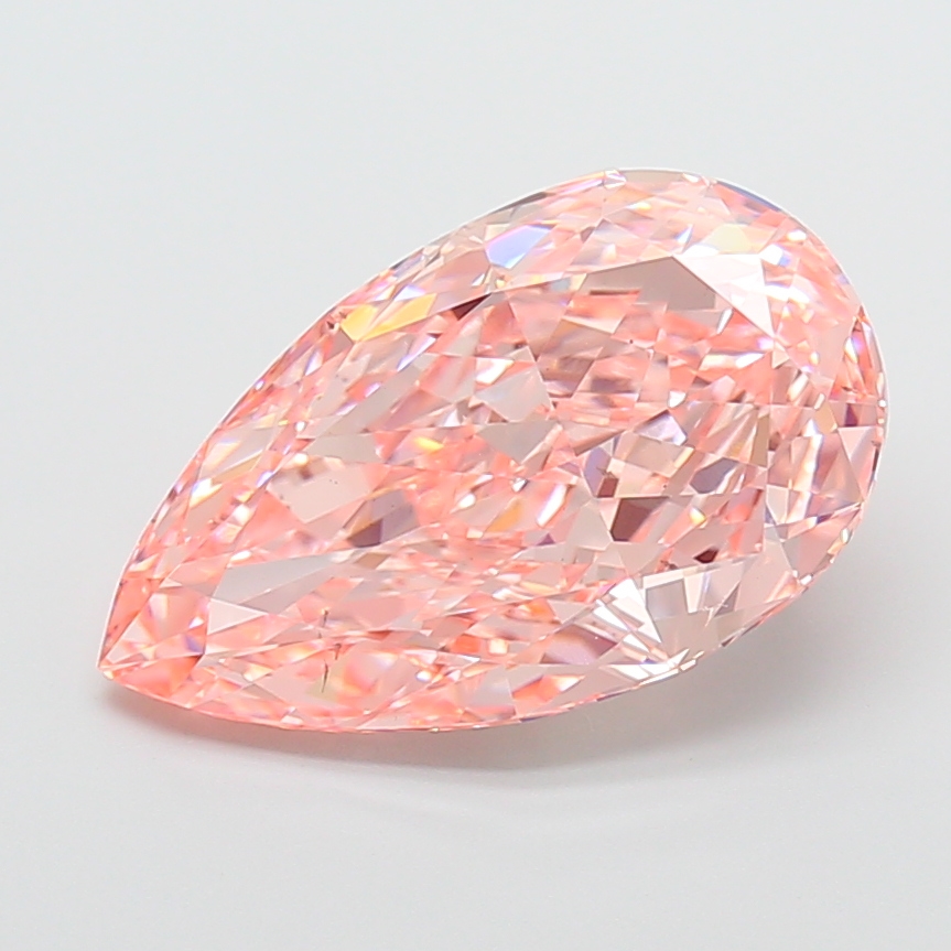 Pear 9.03ct Fancy Vivid Pink VS2
