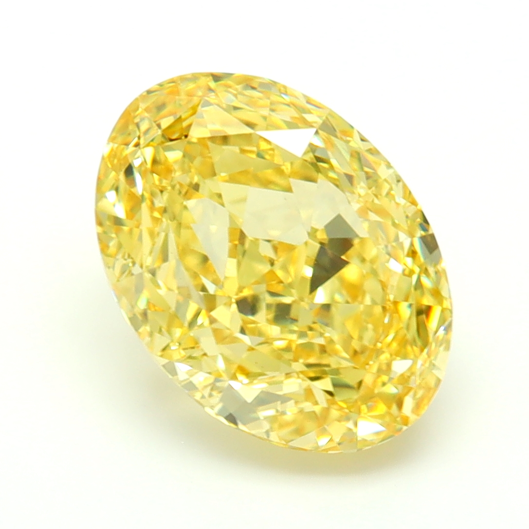 Oval 4.59ct Fancy Vivid Yellow VVS2