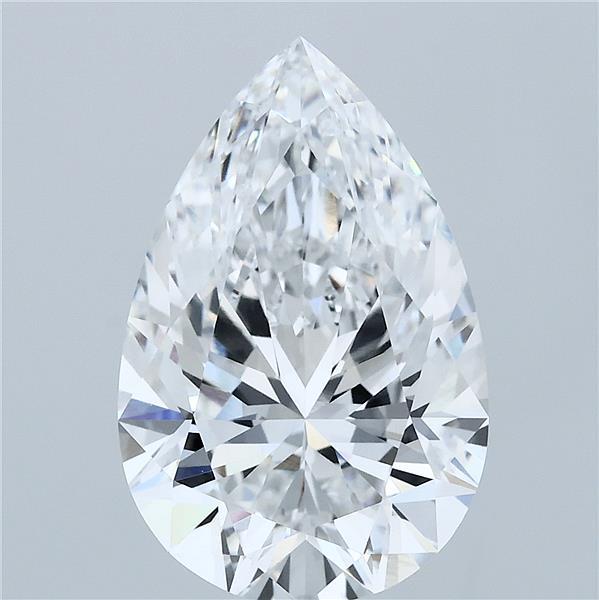4.85 Carat Pear Cut D VVS2 Diamond - view 1