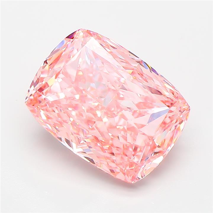 Cushion 5.30ct Fancy Vivid Pink VVS2