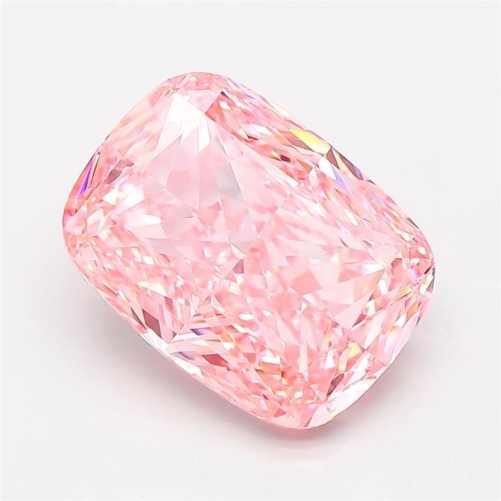 Cushion 5.13ct Fancy Vivid Pink VVS2