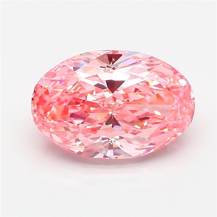 Oval 5.07ct Fancy Vivid Pink VS1