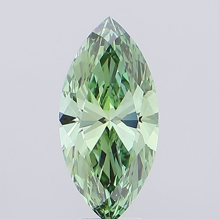Marquise 3.52ct Fancy Vivid  Green VVS1