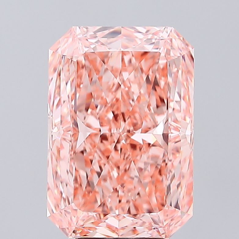 Radiant 6.31ct Fancy Vivid Pink VVS2