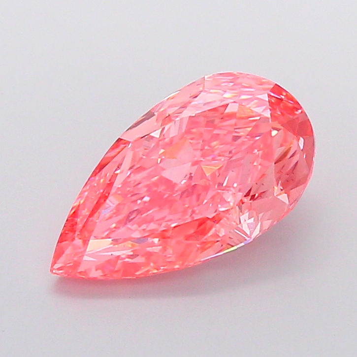 Pear 5.01ct Fancy Vivid Pink VS1