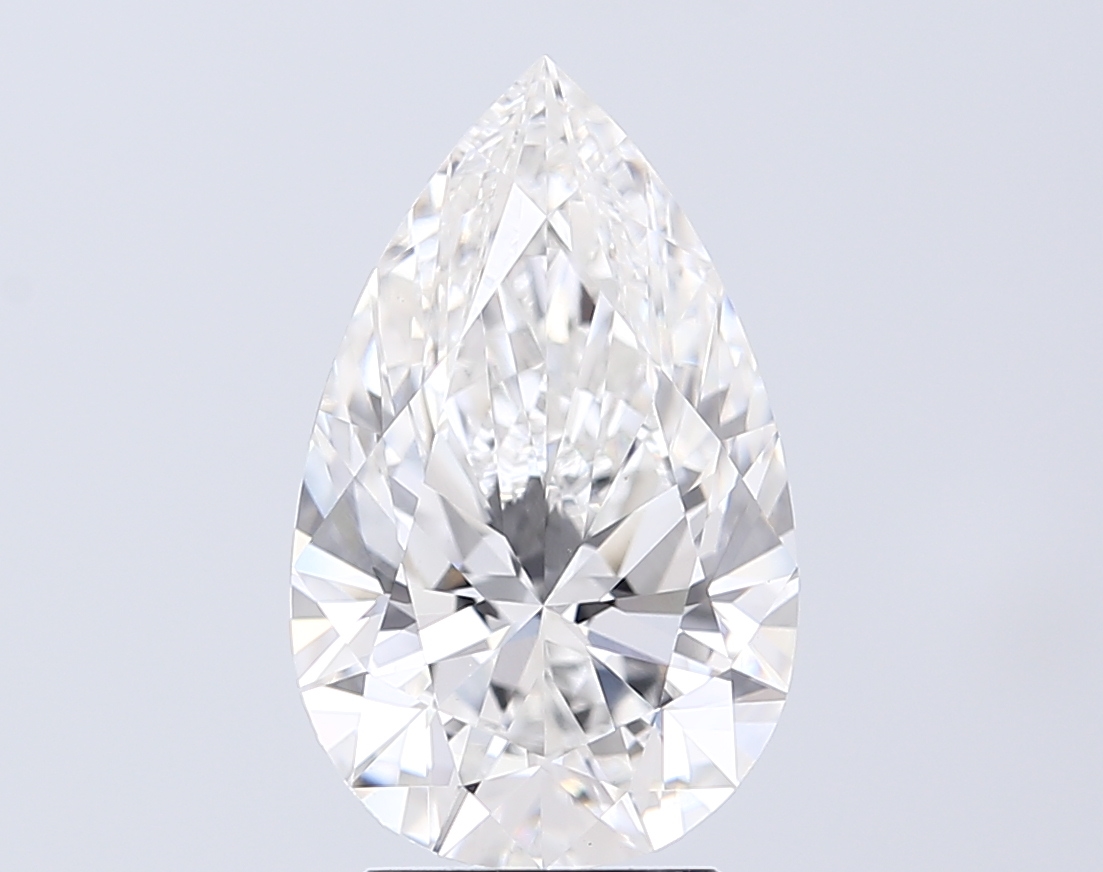 Pear 4.58ct E VVS2