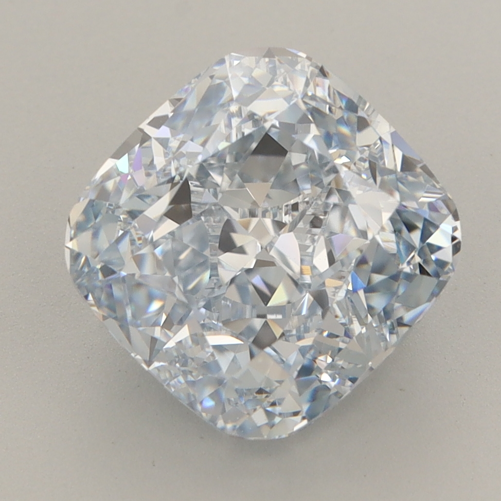 Cushion 4.64ct Fancy Blue VVS1