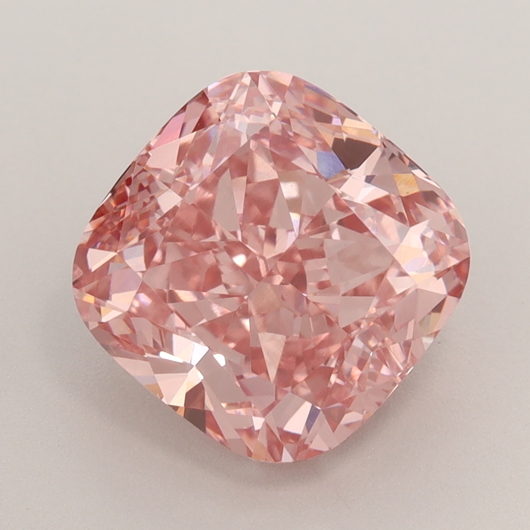 Cushion 4.00ct Fancy Vivid Pink VVS2