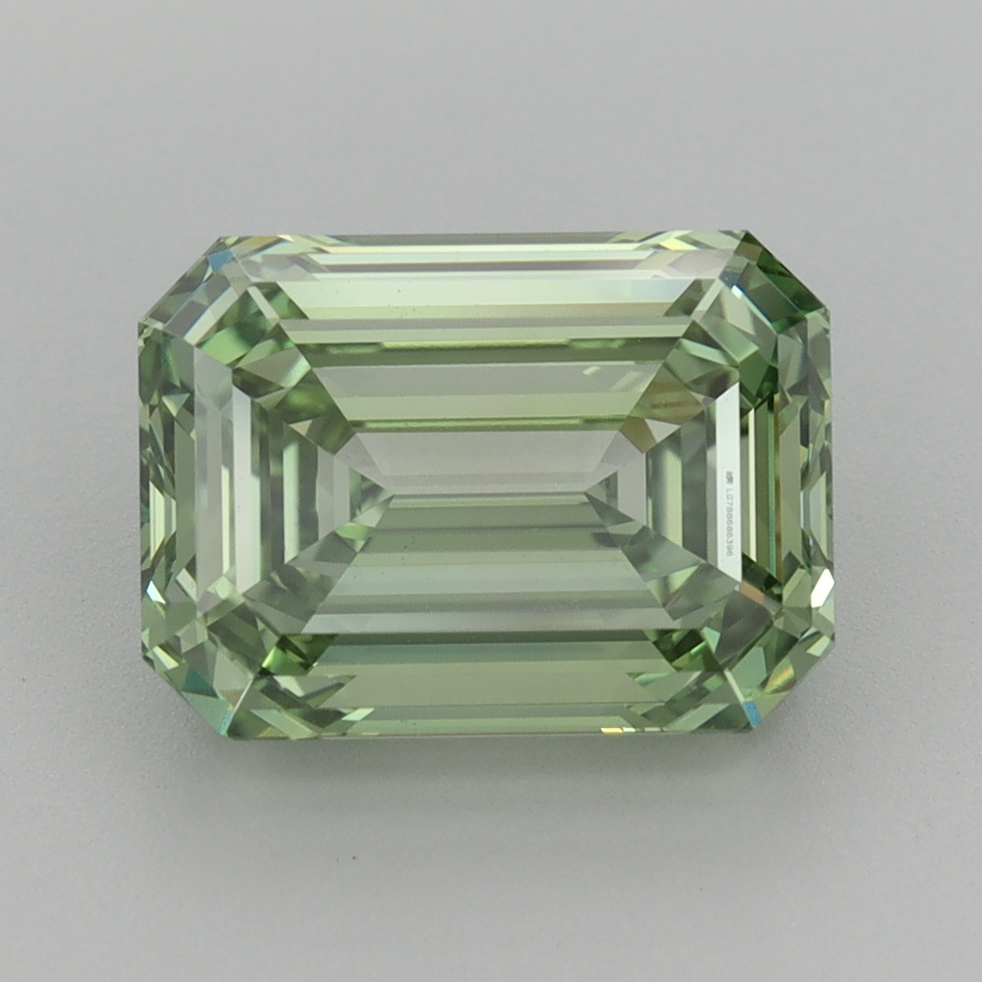 Emerald cut 4.02ct Fancy Vivid Green VVS2