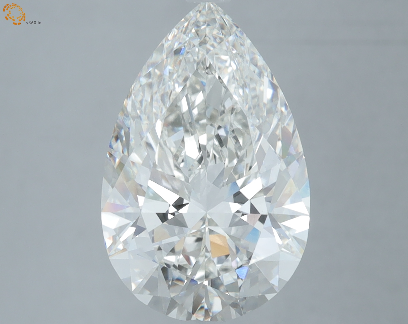 Pear 5.07ct G VVS2