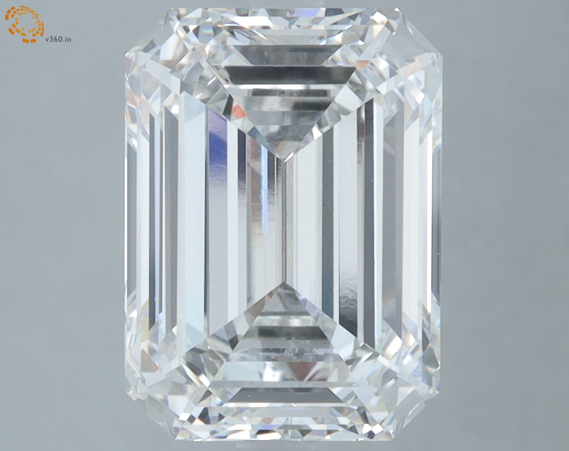 Emerald cut 5.30ct E VS1