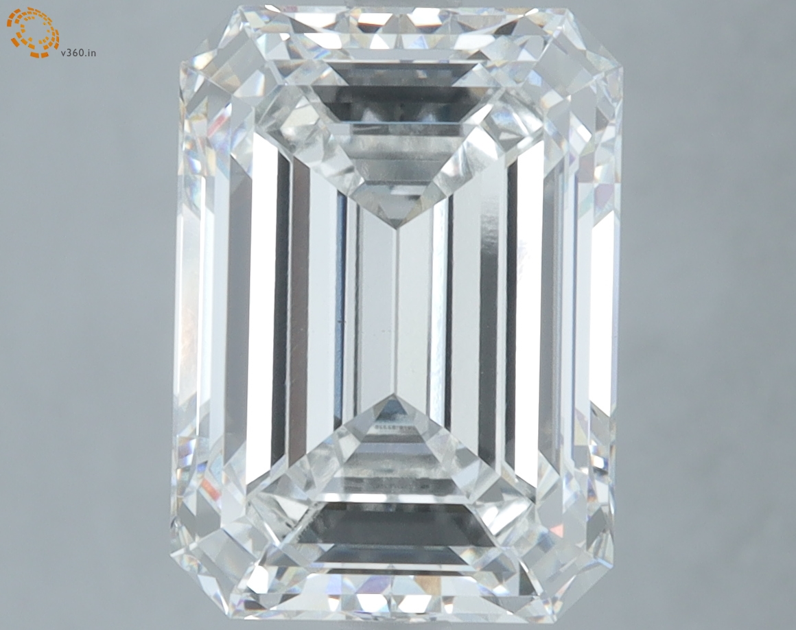 Emerald cut 6.07ct E VS1