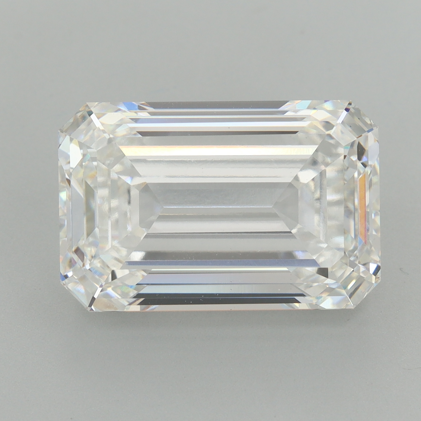 Emerald cut 9.54ct F VS1