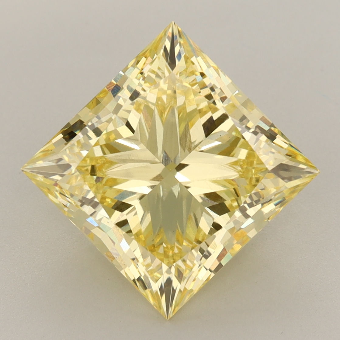 Princess 6.01ct Fancy Intense Yellow VS1