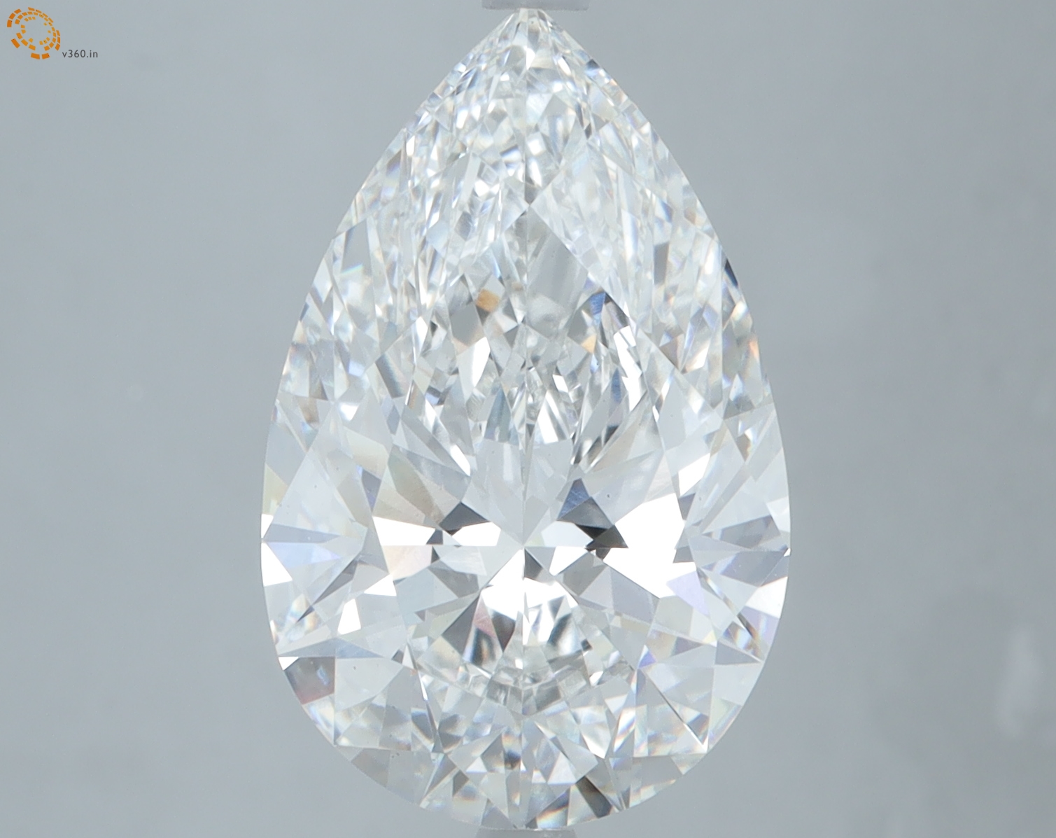 Pear 6.22ct F VS1