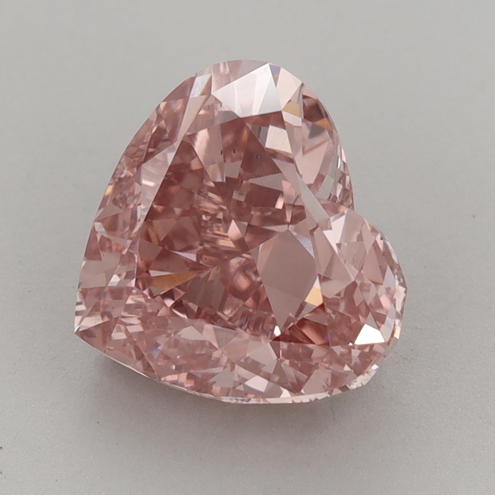 Heart 4.08ct Fancy Intense Brown Pink VS2