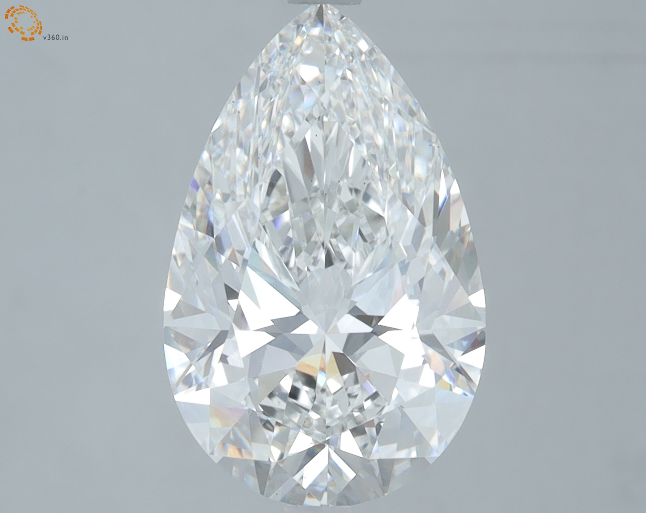Pear 4.30ct F VS2