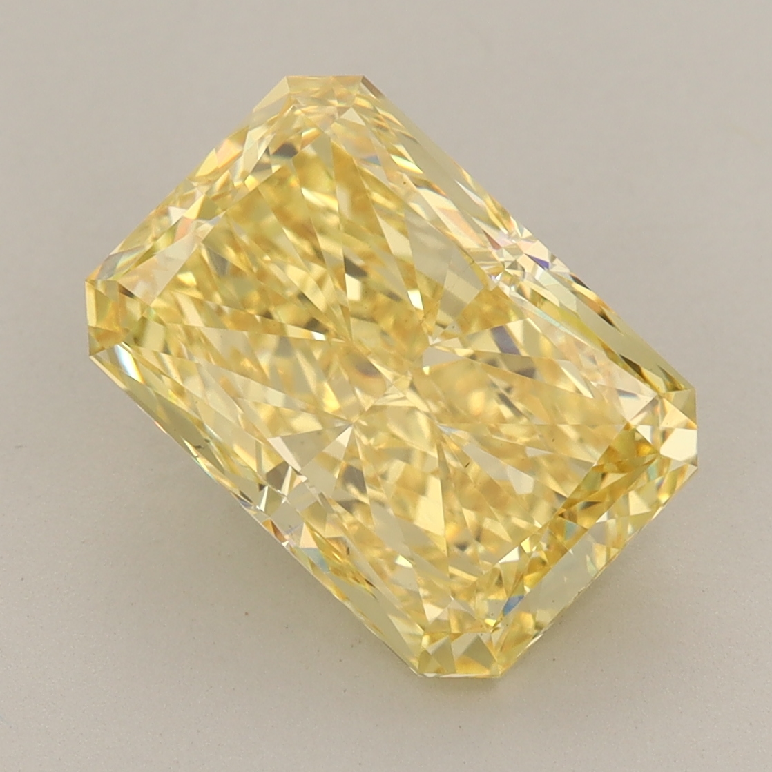 Radiant 4.91ct Fancy Vivid Yellow VS2