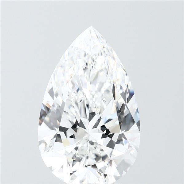 Pear 4.07ct D VVS2