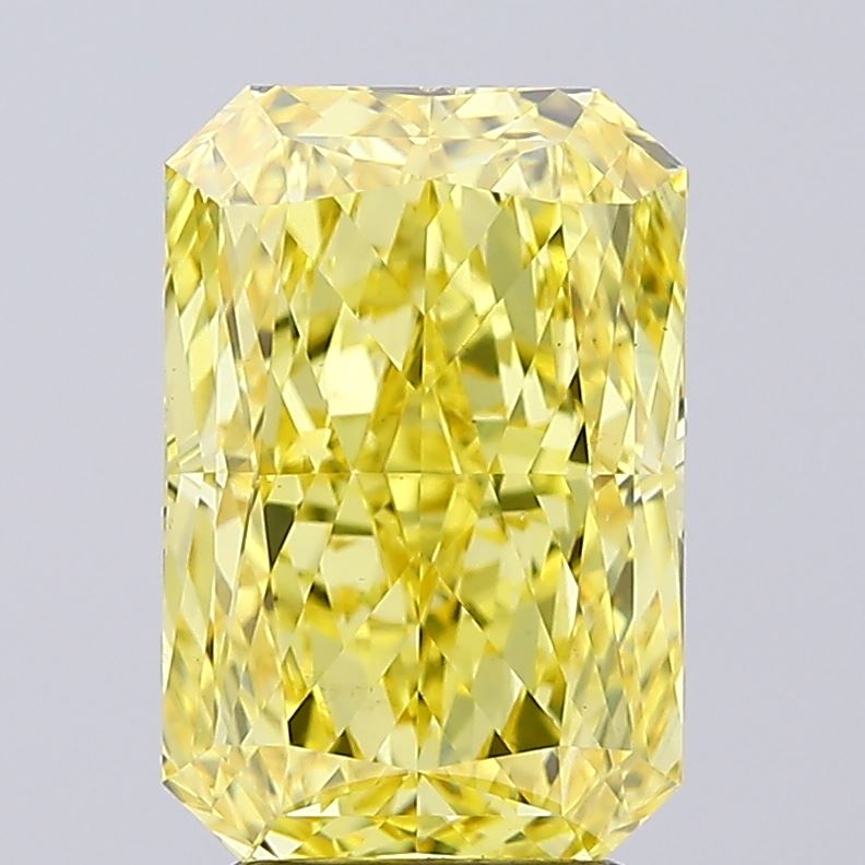 Radiant 4.01ct Fancy Vivid Yellow VS2