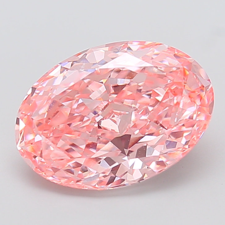 Oval 5.26ct Fancy Vivid Pink VVS2