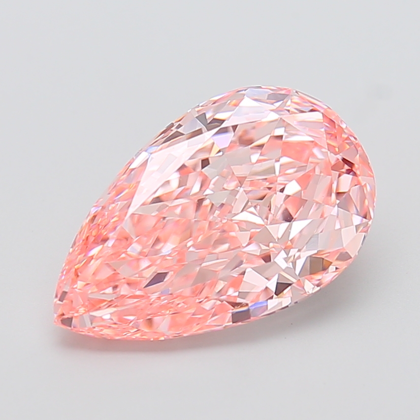 Pear 5.34ct Fancy Vivid Pink VVS2
