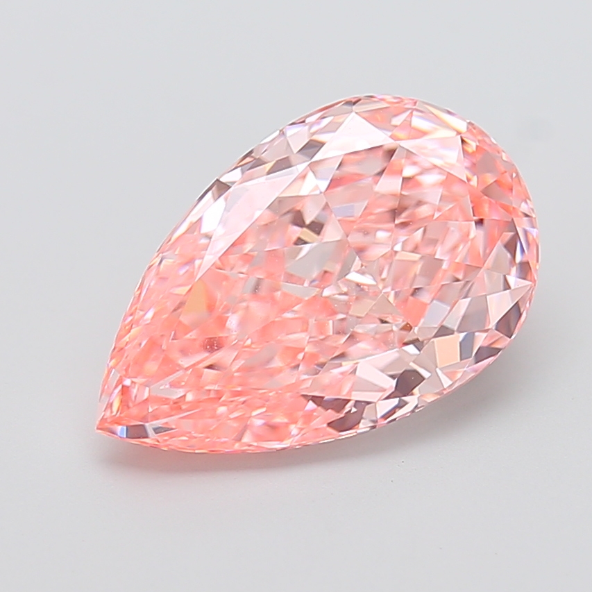 Pear 5.33ct Fancy Vivid Pink VVS2