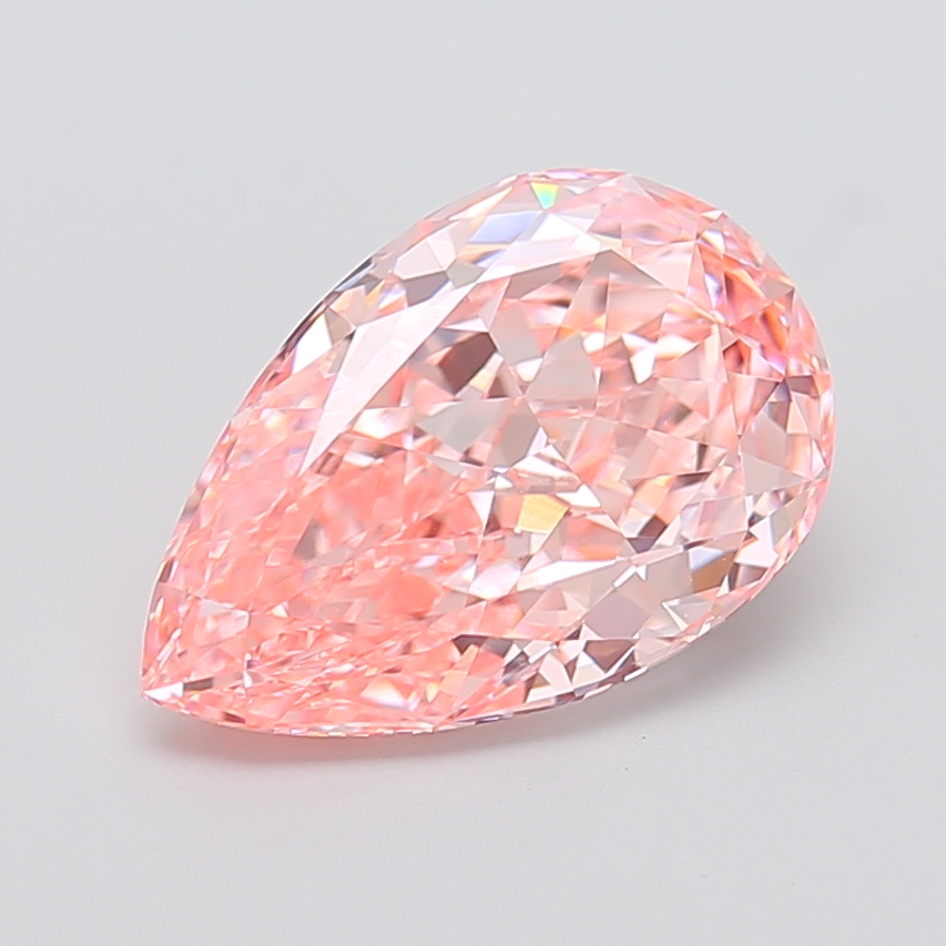 Pear 5.09ct Fancy Vivid Pink VVS2