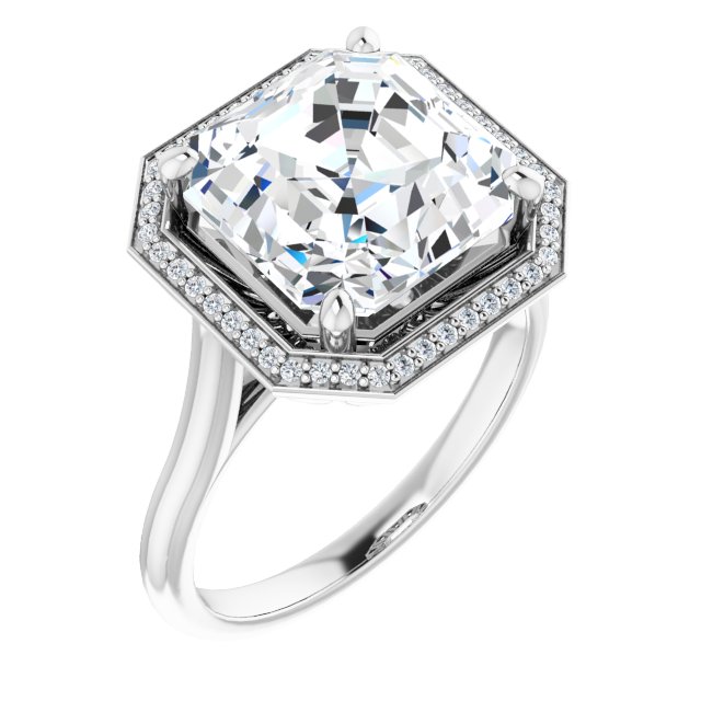 Platinum Halo Engagement Ring Jewellery Warehouse