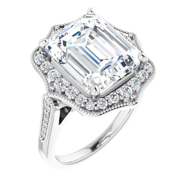 Platinum Halo Engagement Ring Jewellery Warehouse