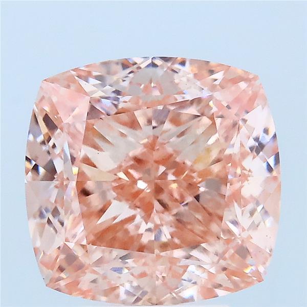 Cushion Square 4.56ct Fancy Vivid Pink VS1