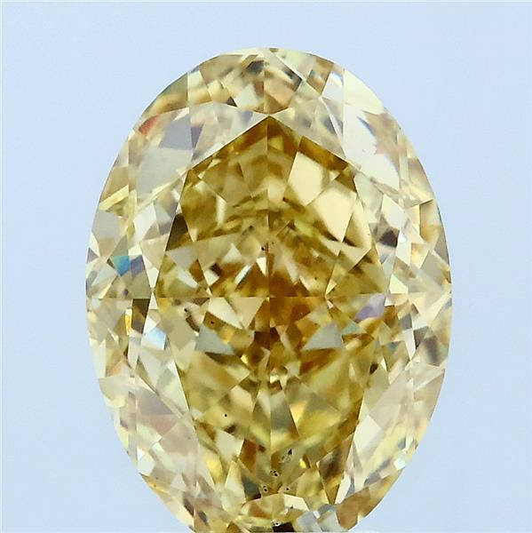 Oval 4.02ct Fancy Intense Yellow VS2