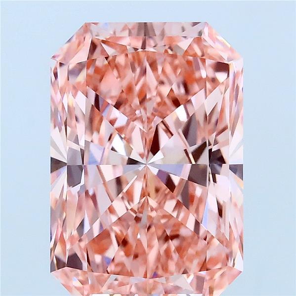 Radiant 4.00ct Fancy Vivid Pink VVS2