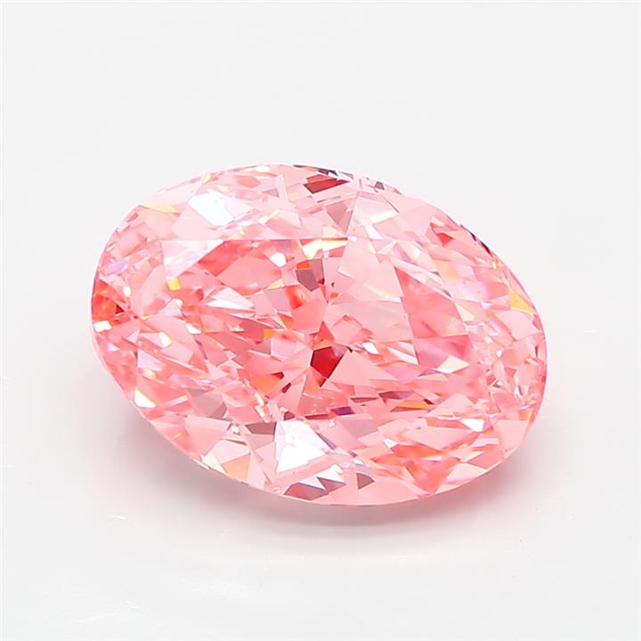 Oval 4.08ct Fancy Vivid Pink VS1