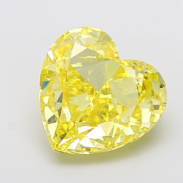 Heart 5.00ct Fancy Vivid Yellow VS1