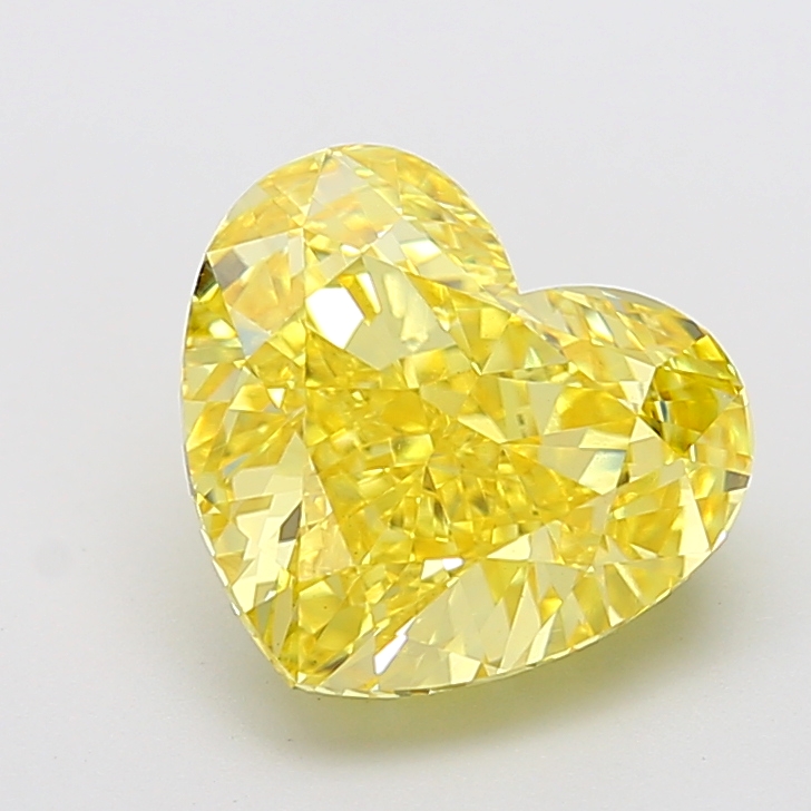 Heart 5.03ct Fancy Vivid Yellow VS1